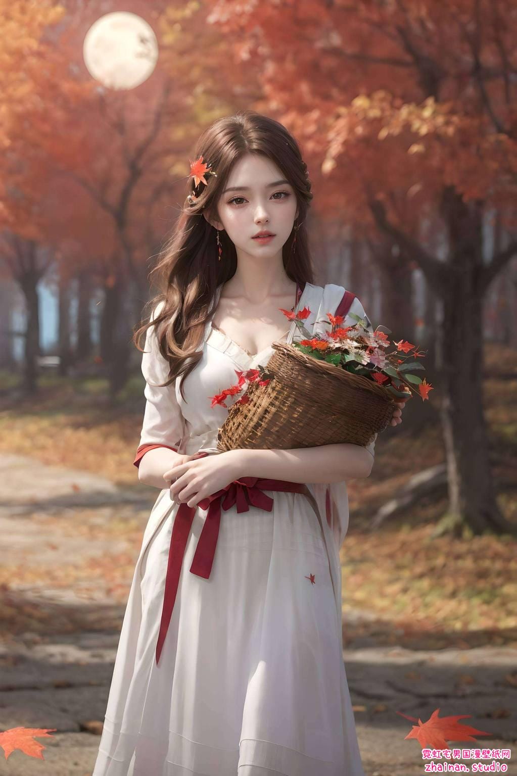 小舞火灵儿壁纸超清：ai绘画人物动作参考图完美像素安卓墙纸