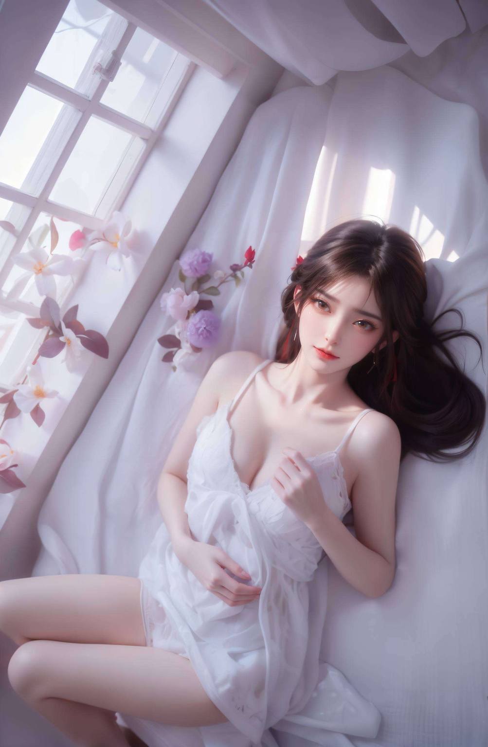 小舞火灵儿壁纸超清：ai绘画人物动作参考图完美像素安卓墙纸