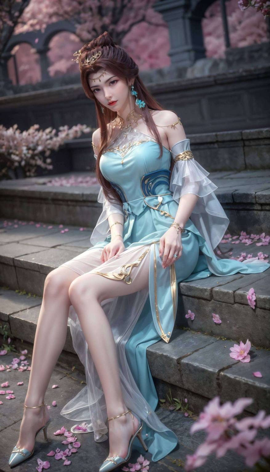 苏灵韵电脑壁纸：AI绘画角色笑容素材免费合集手机古风