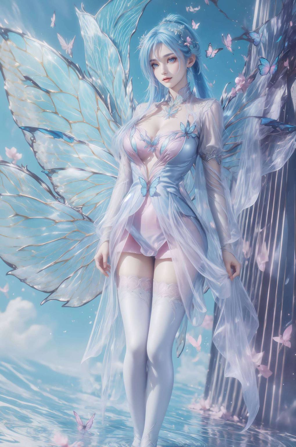 唐舞桐裸身高清壁纸：ai绘画角色笑容素材免费分享-皮皮兔动漫