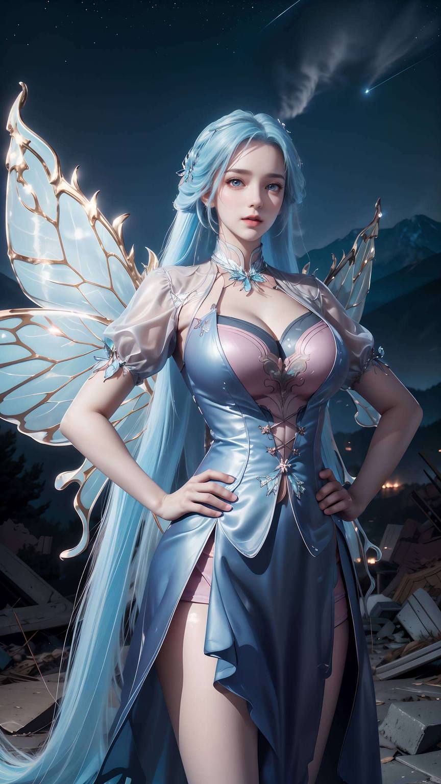 唐舞桐裸身高清壁纸：ai绘画角色笑容素材免费分享