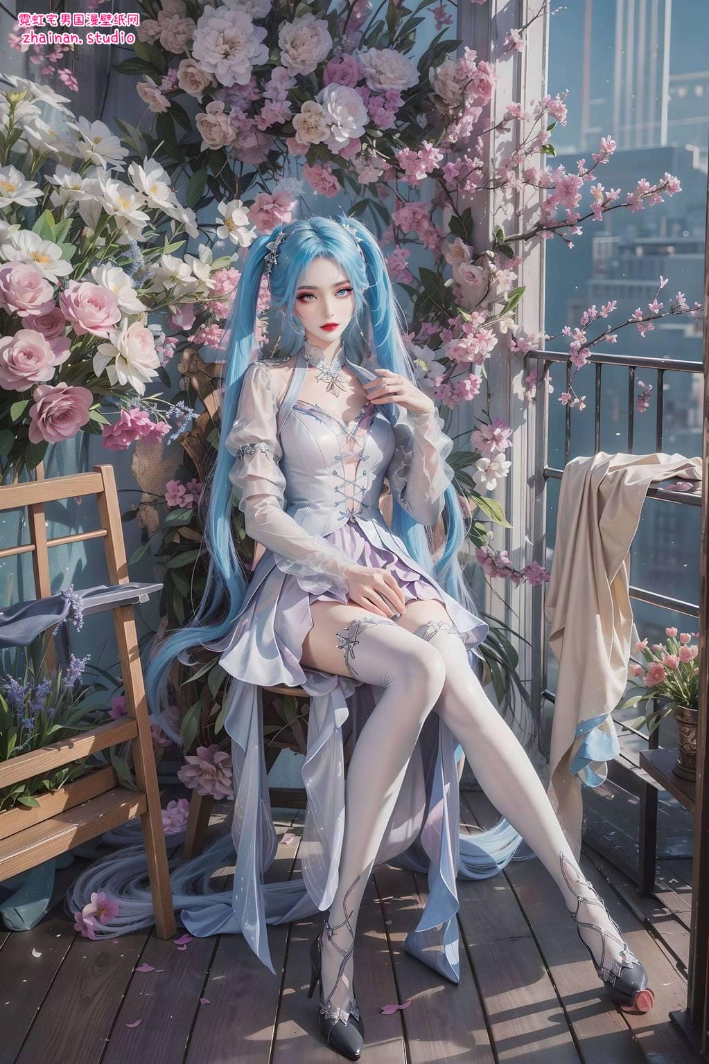 唐舞桐裸身高清壁纸：ai绘画角色笑容素材免费分享