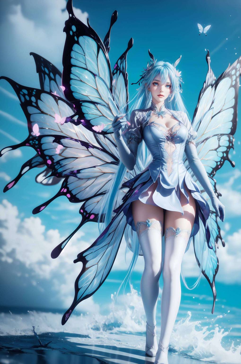 唐舞桐裸身高清壁纸：ai绘画角色笑容素材免费分享