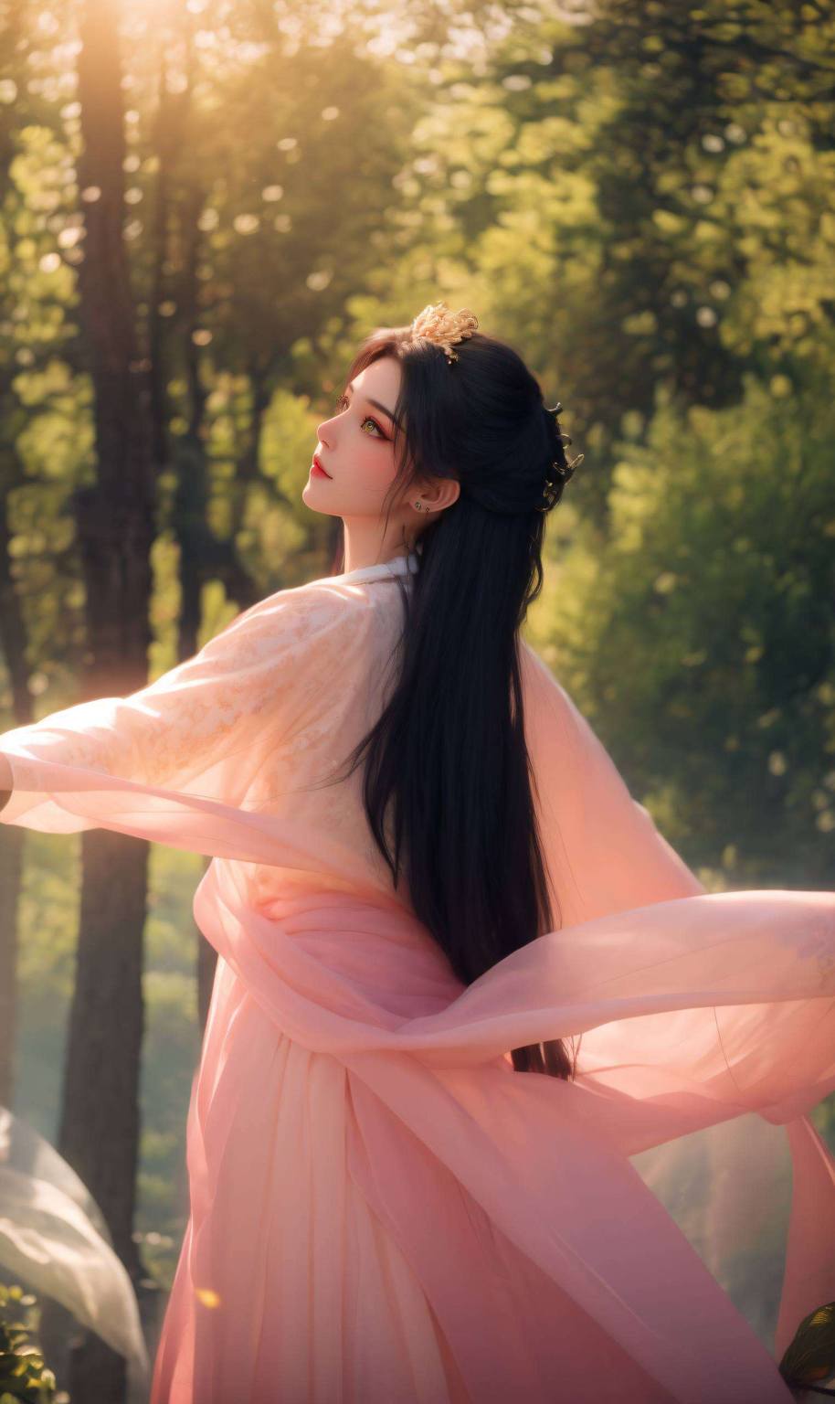 南宫夕儿精美AI绘画国漫女主免费PC背景图片