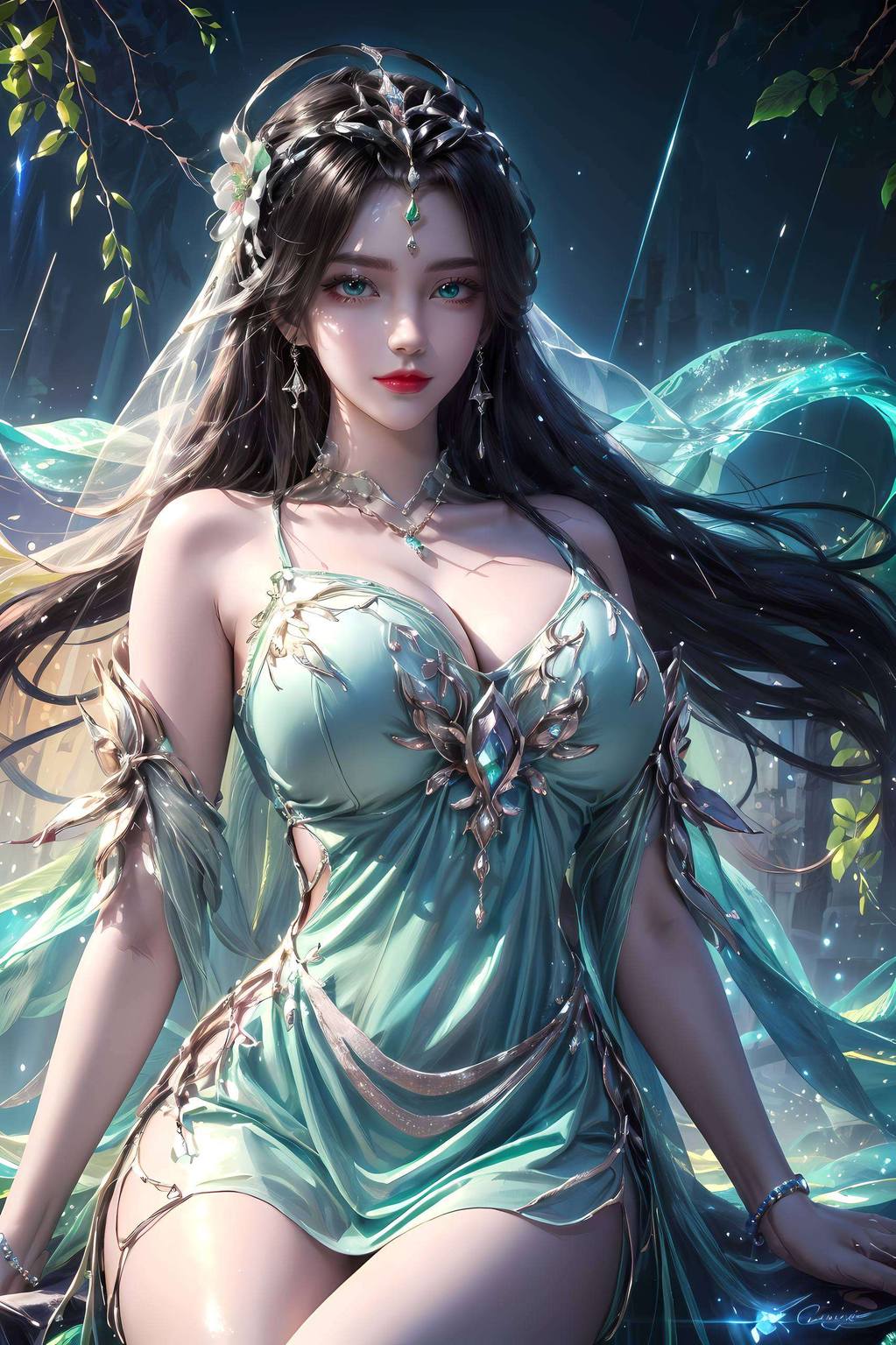 柳神壁纸高清同人：超精致国漫女生AI免费壁纸合集iPhone背景图片