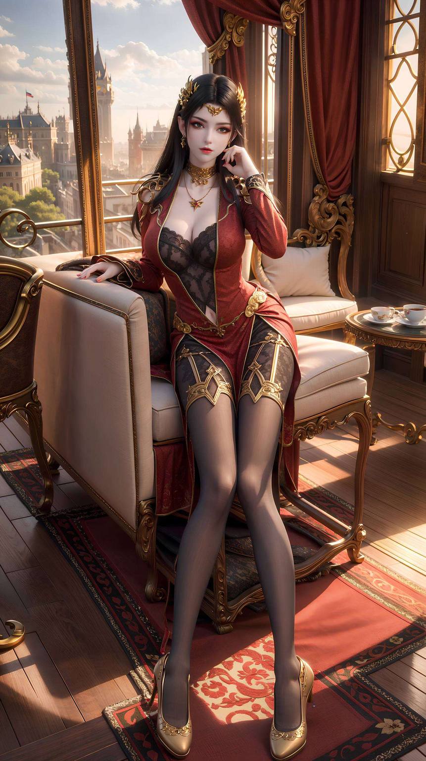 精美AI绘画国漫女主精细角色平板最美壁纸：斗破美杜莎壁纸真人高清