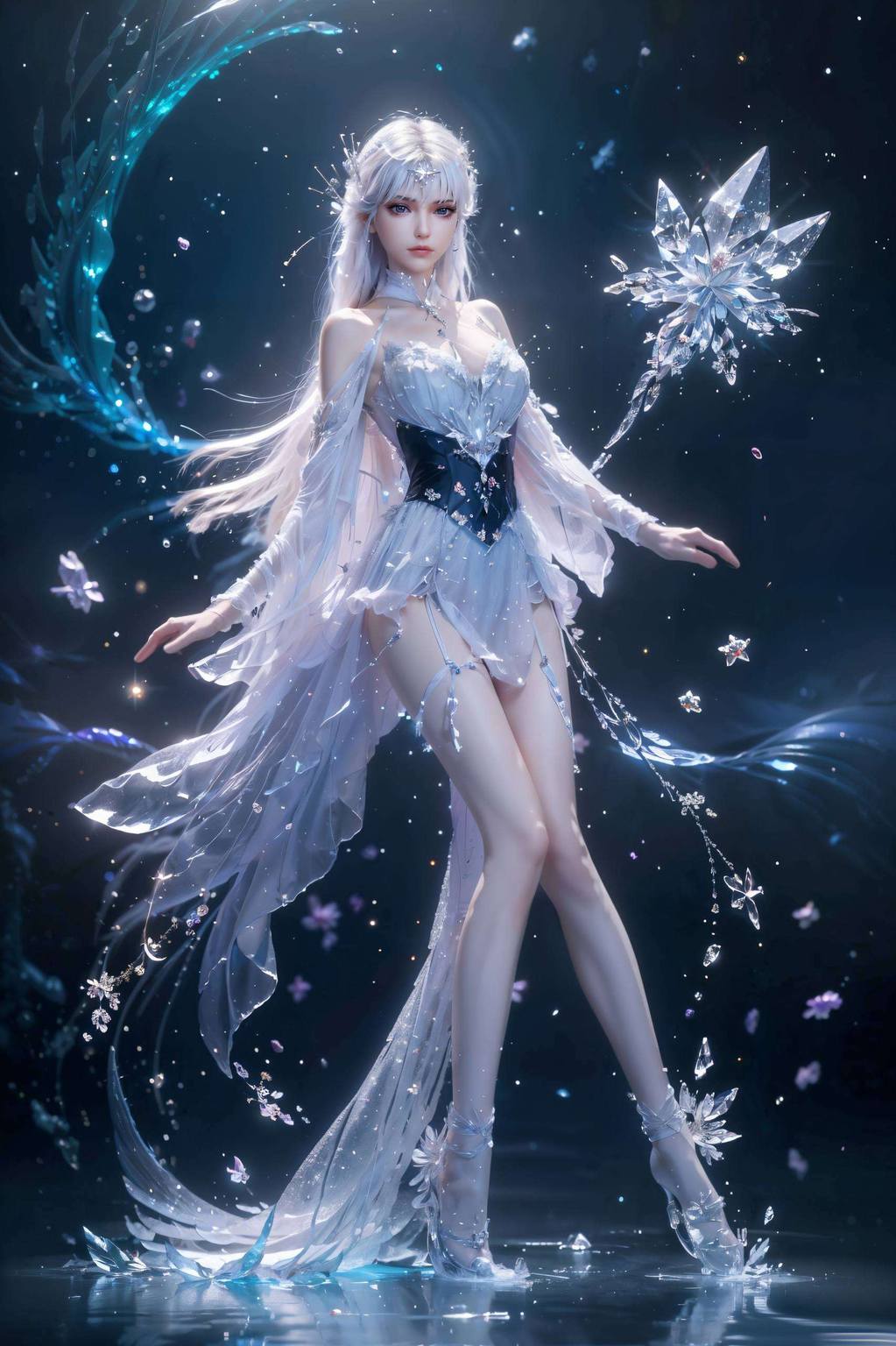 圣采儿正脸高清2k国漫女主护眼宽屏壁纸