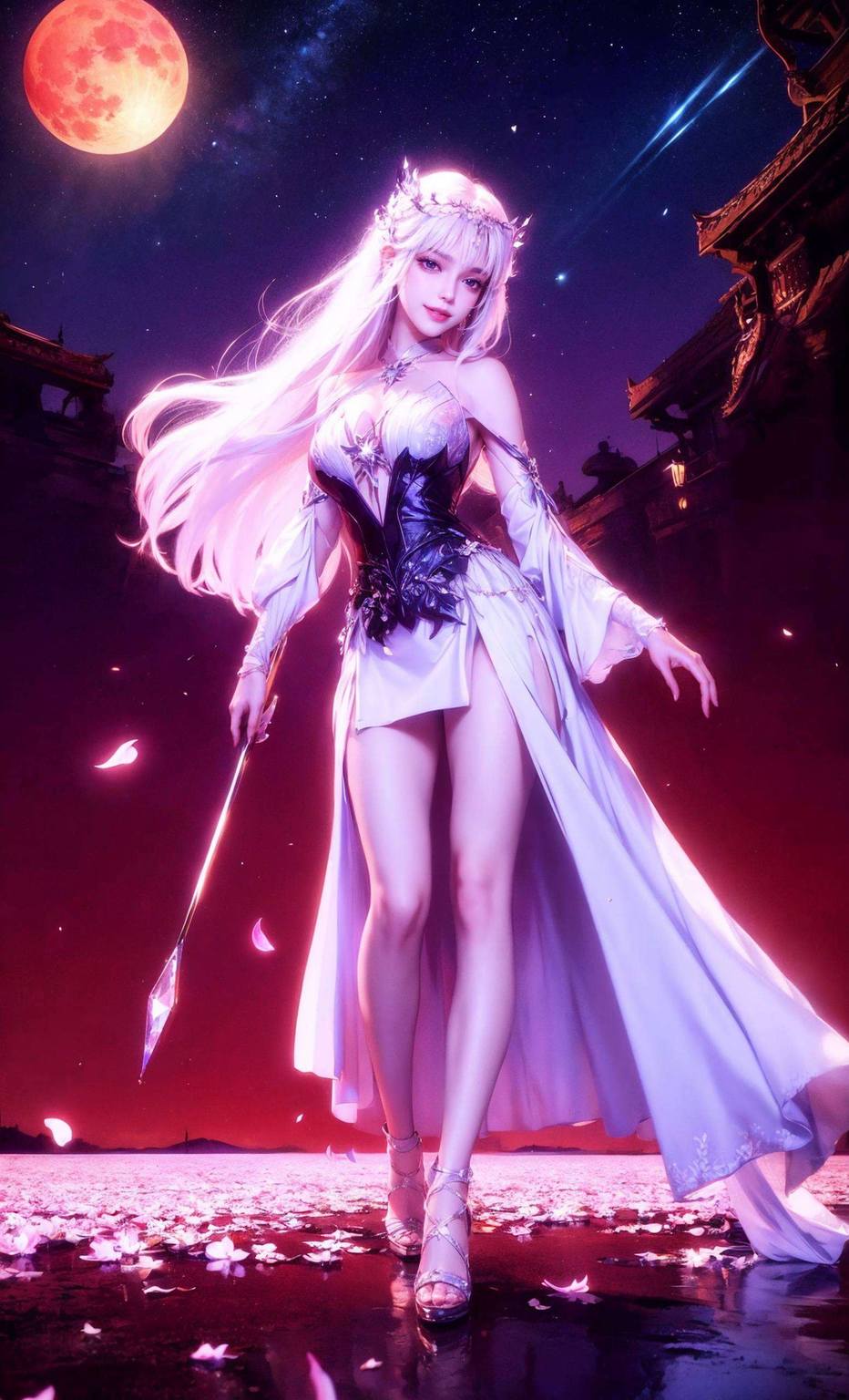 圣采儿正脸高清2k国漫女主护眼宽屏壁纸