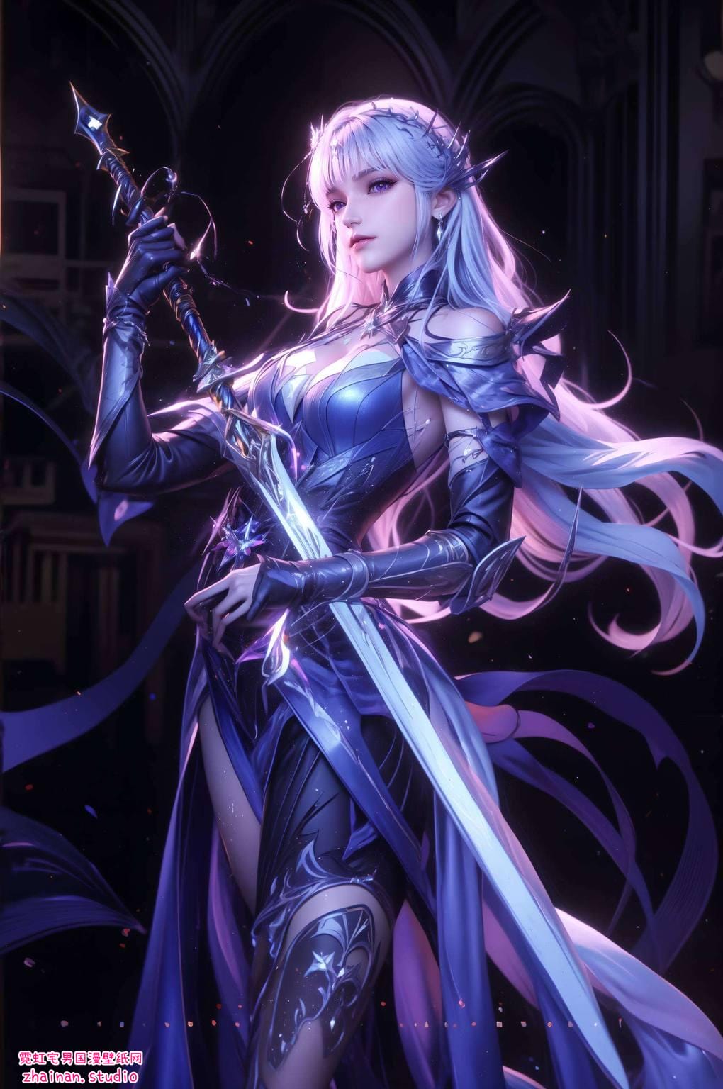 圣采儿正脸高清2k国漫女主护眼宽屏壁纸