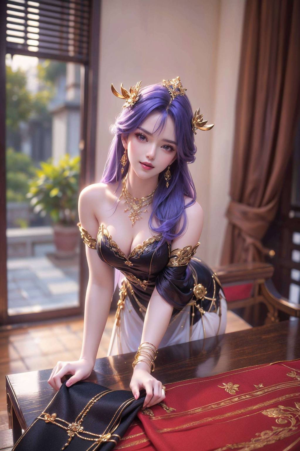 天穹4k超清手机壁纸：ai绘画人物动作参考图免费合集iphone古香古色