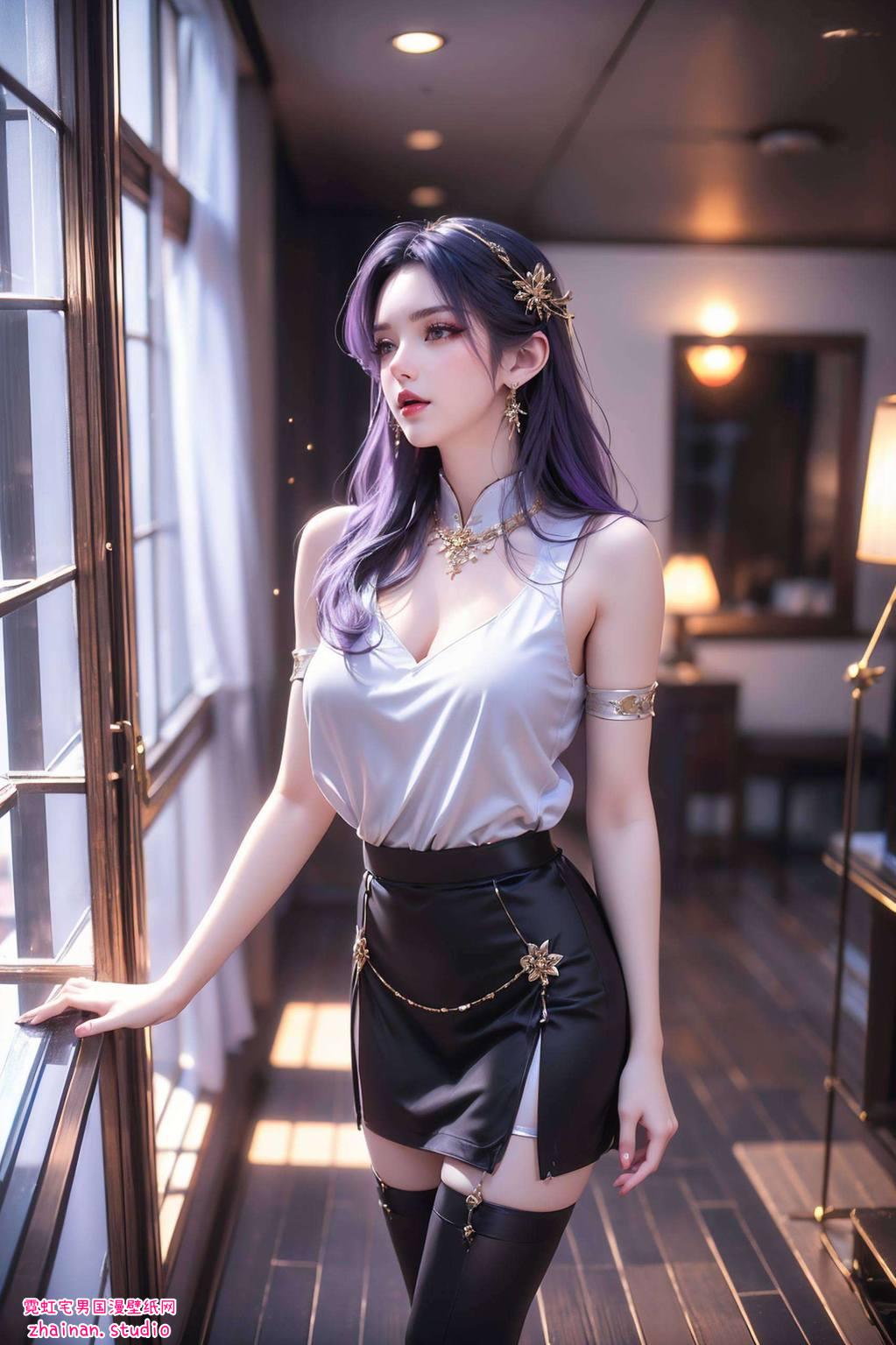 天穹4k超清手机壁纸：ai绘画人物动作参考图免费合集iphone古香古色