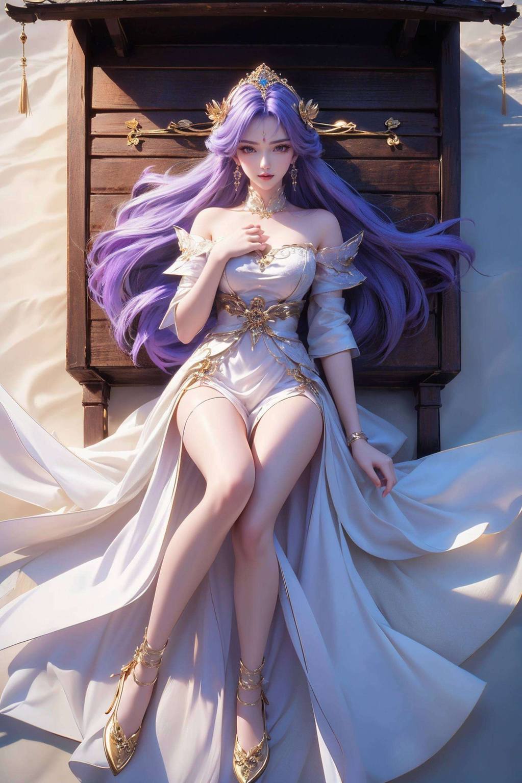 天穹4k超清手机壁纸：ai绘画人物动作参考图免费合集iphone古香古色