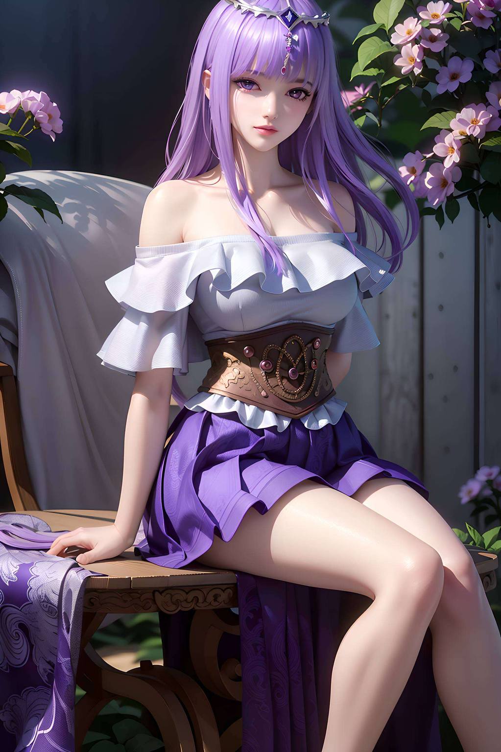 超清晰AI绘画国漫女主少司命护眼壁纸iPad横屏背景-皮皮兔动漫