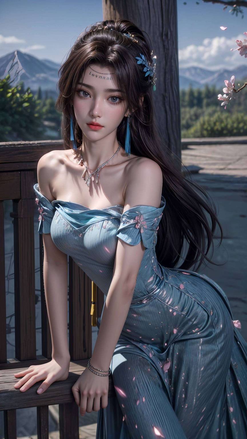 云韵锁屏壁纸动态图片：超清晰AI绘画国漫女主精细角色Win10艺术壁纸