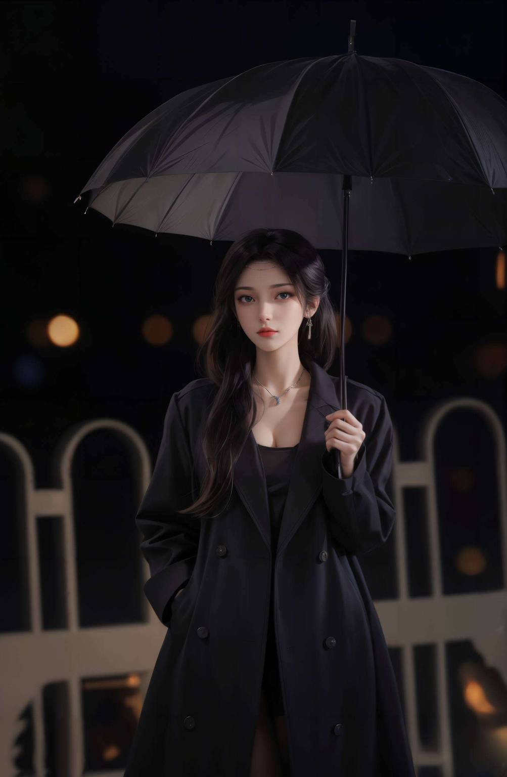 云韵锁屏壁纸动态图片：超清晰AI绘画国漫女主精细角色Win10艺术壁纸