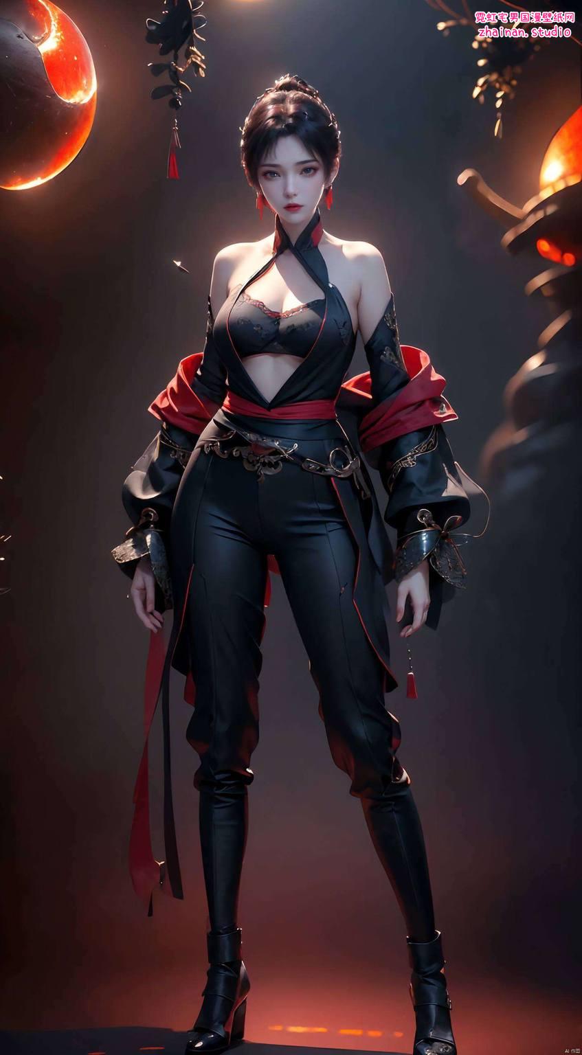 云韵锁屏壁纸动态图片：超清晰AI绘画国漫女主精细角色Win10艺术壁纸