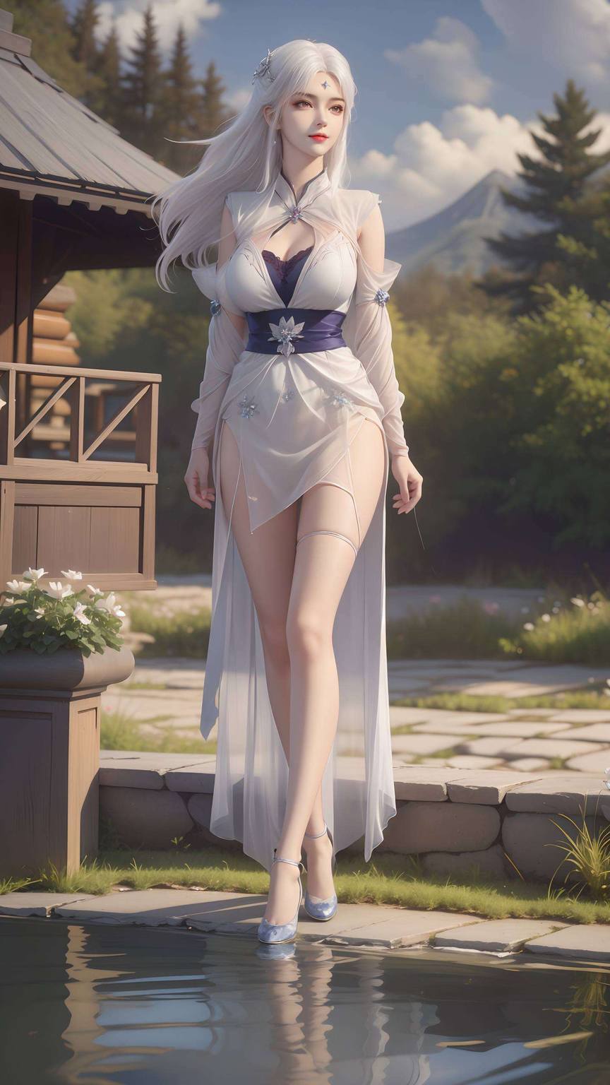 ai小医仙壁纸图文：绘画角色构图参考与护眼装饰-皮皮兔动漫