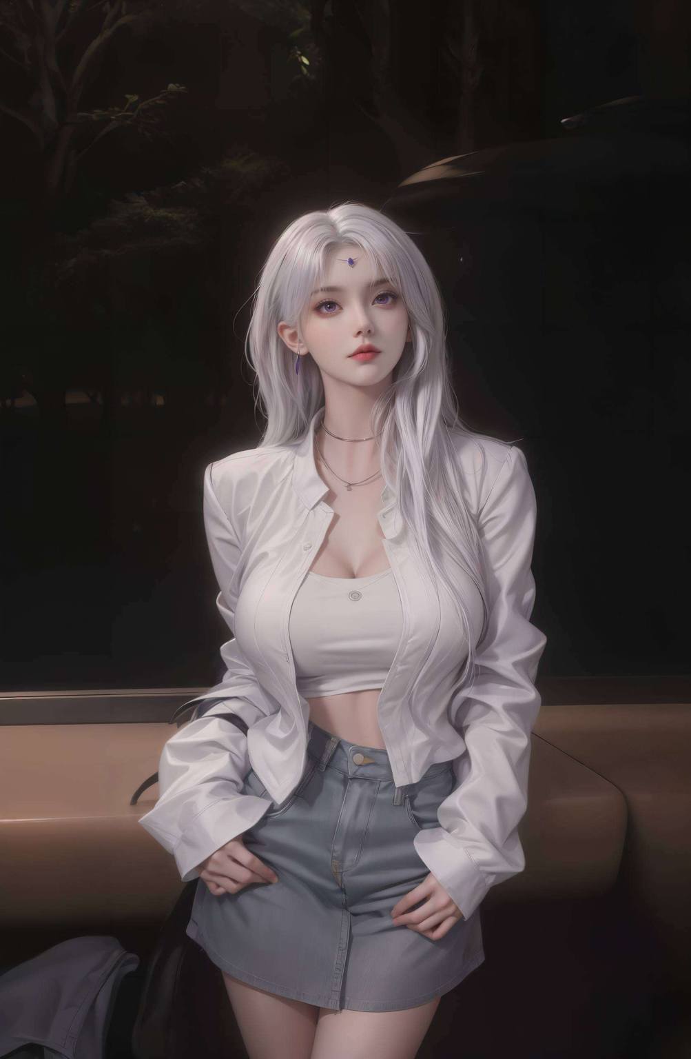 ai小医仙壁纸图文：绘画角色构图参考与护眼装饰