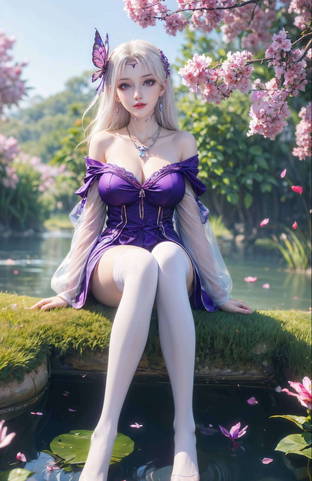 ai小医仙壁纸图文：绘画角色构图参考与护眼装饰