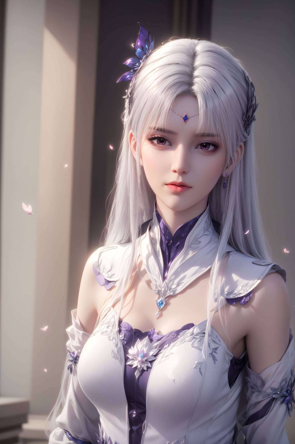 ai小医仙壁纸图文：绘画角色构图参考与护眼装饰