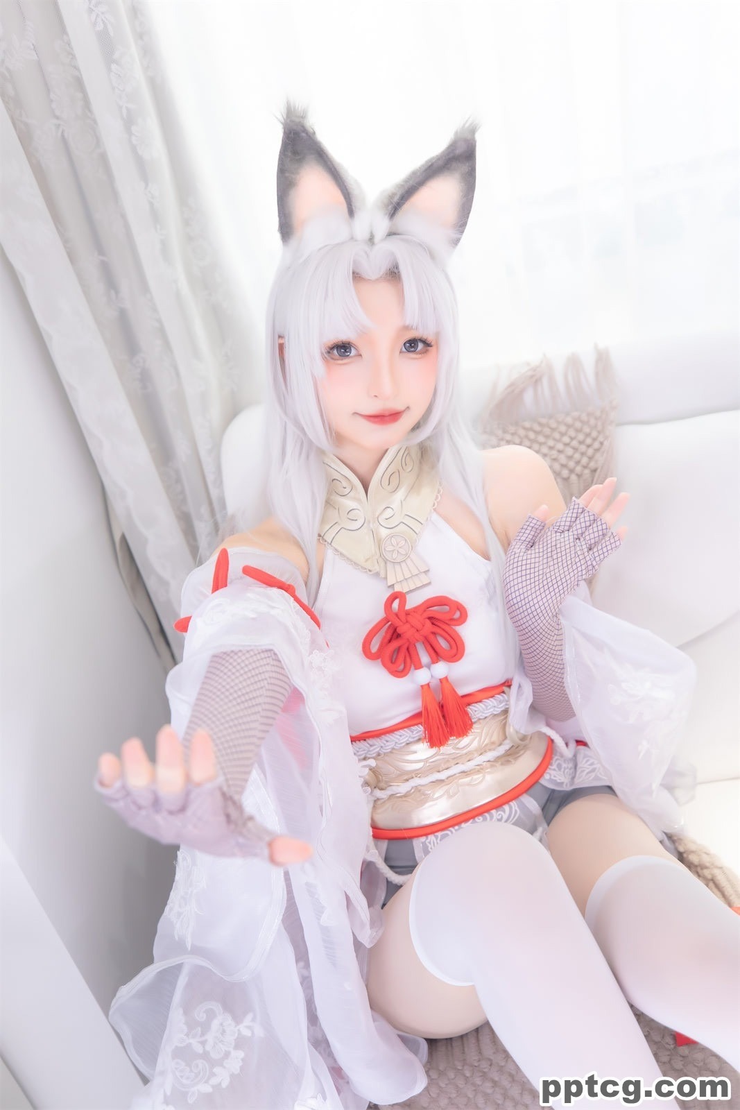 神楽坂真冬 白丝胡桃