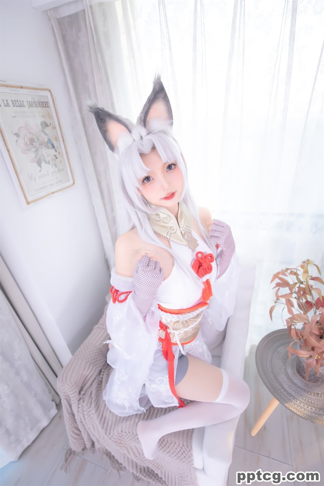 神楽坂真冬 白丝胡桃