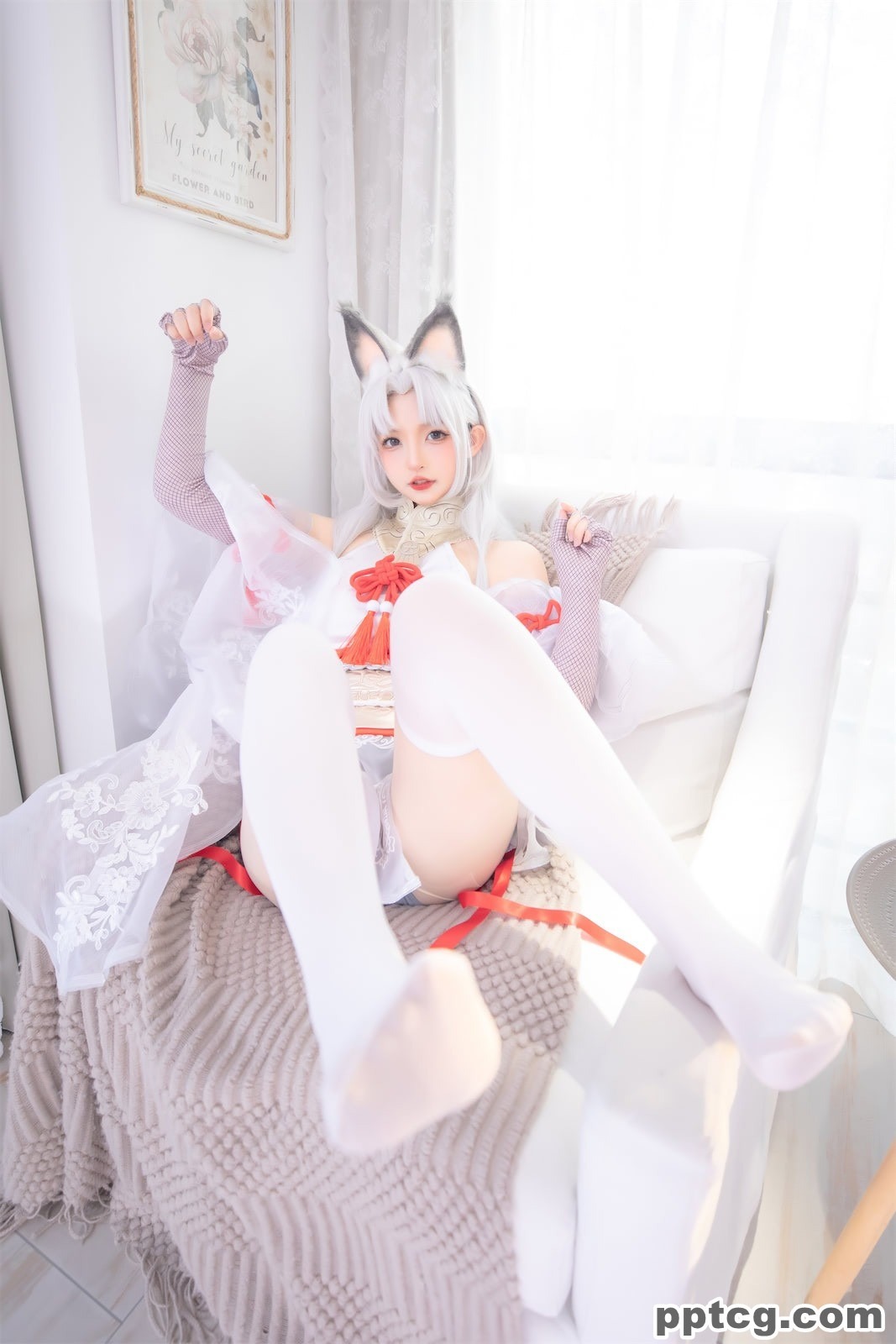 神楽坂真冬 白丝胡桃