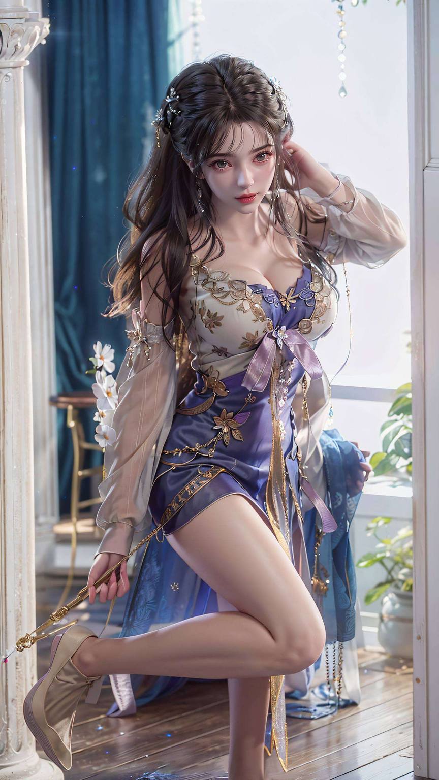 李慕婉电脑壁纸：精美AI绘画国漫女主免费合集iPhone古风漫画