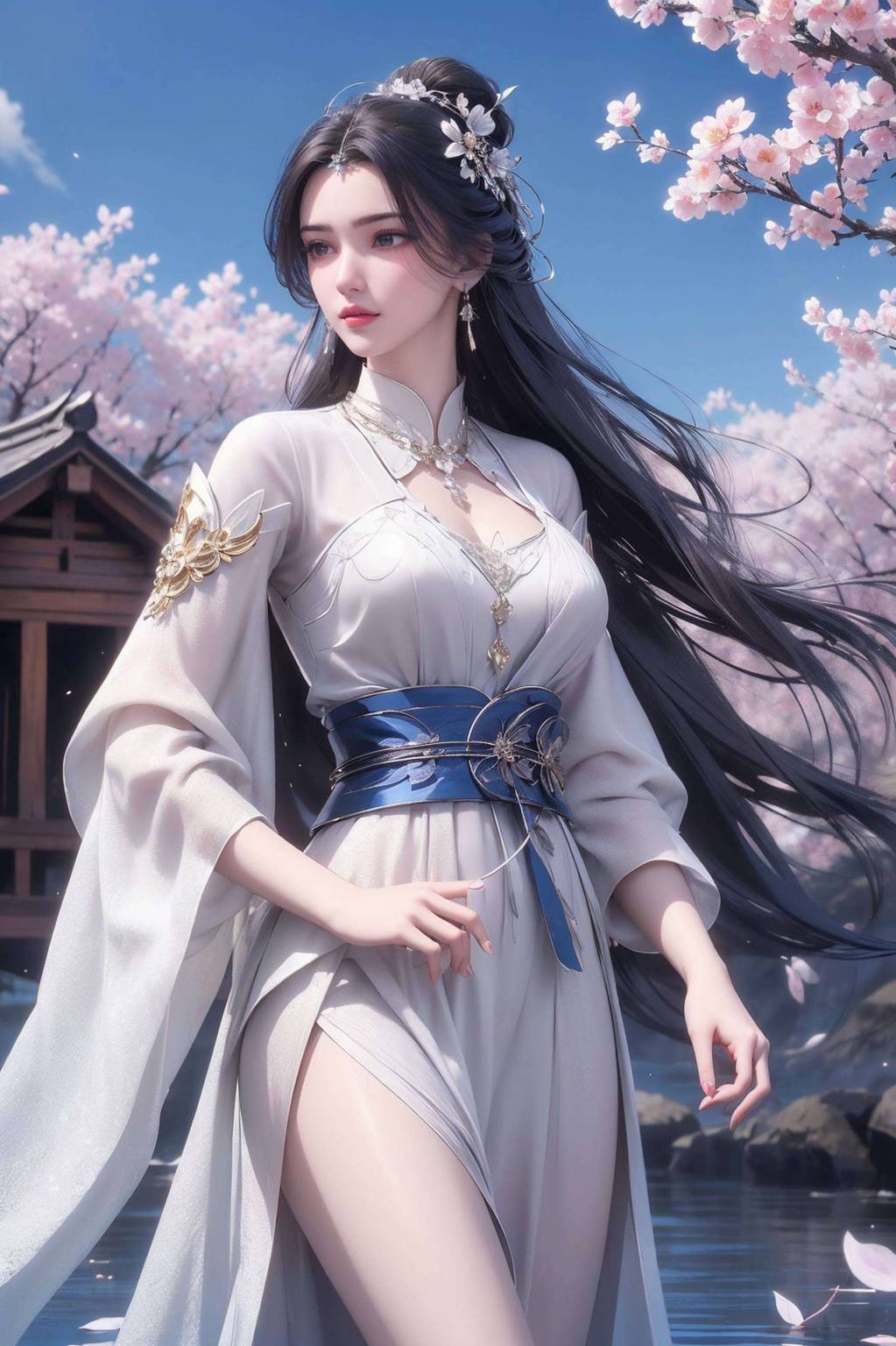 李慕婉电脑壁纸：精美AI绘画国漫女主免费合集iPhone古风漫画