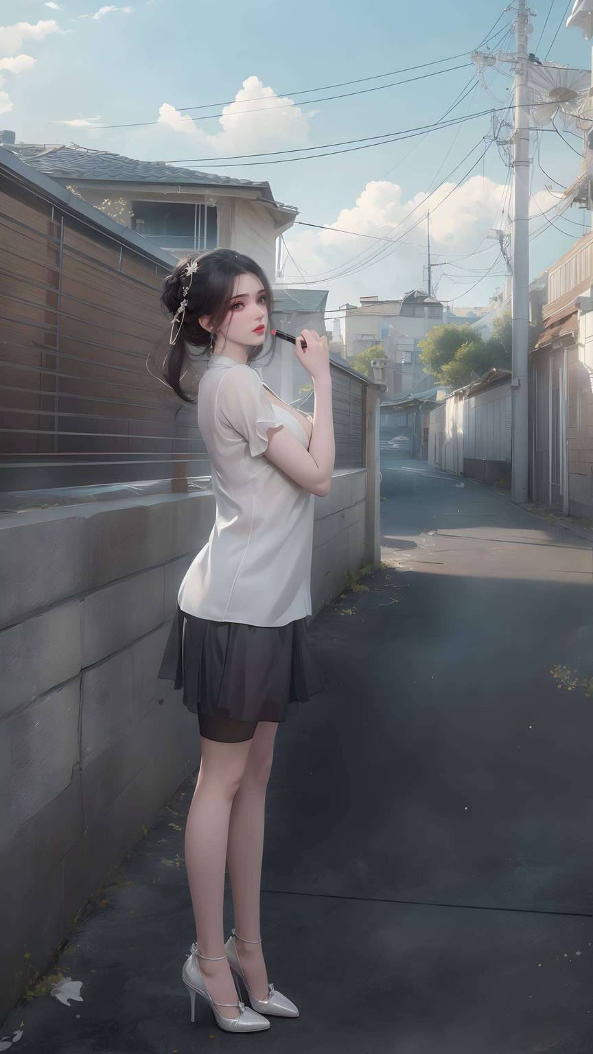 李慕婉电脑壁纸：精美AI绘画国漫女主免费合集iPhone古风漫画