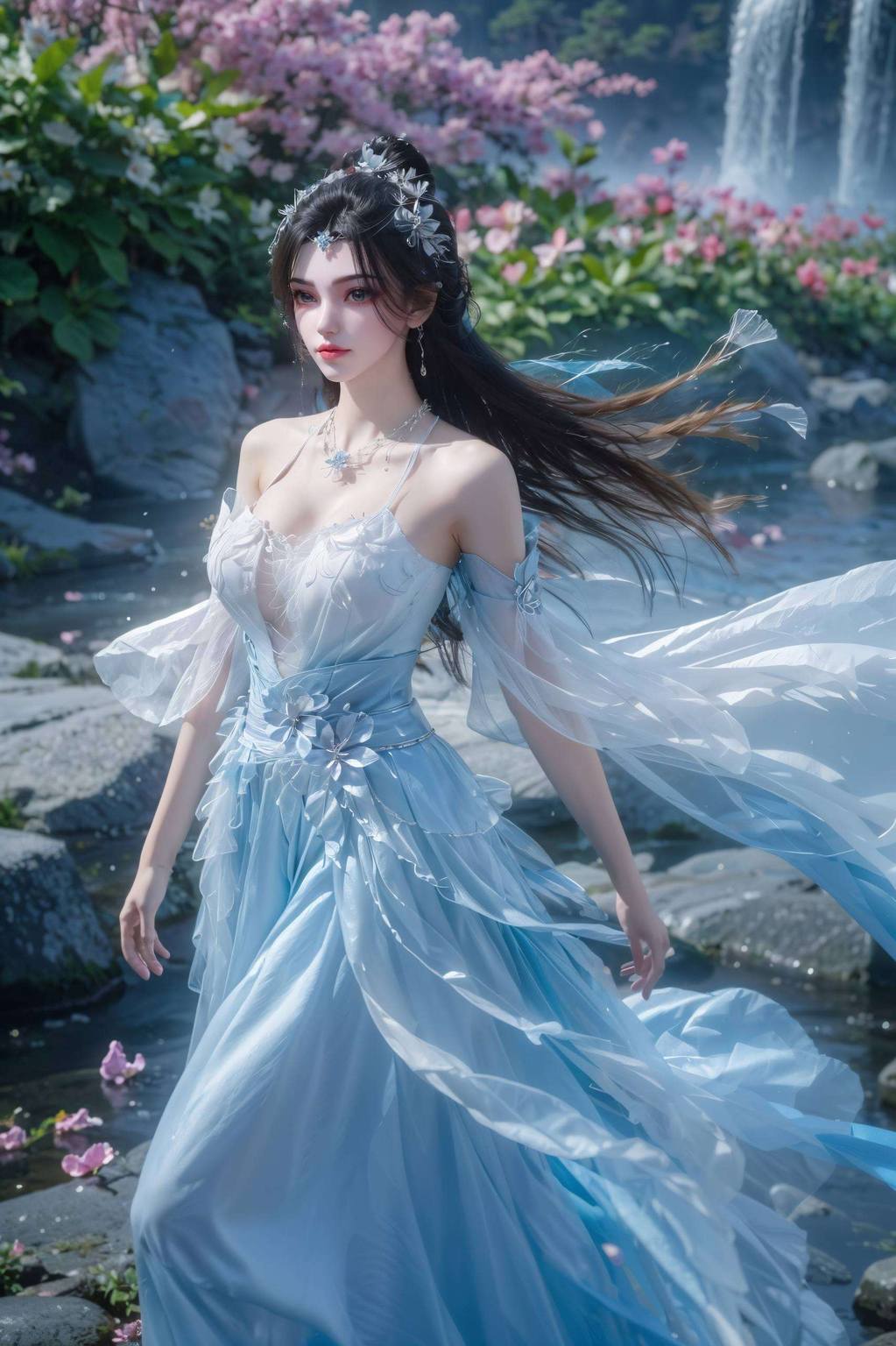 李慕婉电脑壁纸：精美AI绘画国漫女主免费合集iPhone古风漫画