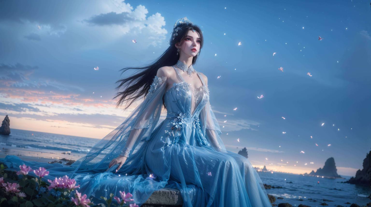 李慕婉电脑壁纸：精美AI绘画国漫女主免费合集iPhone古风漫画