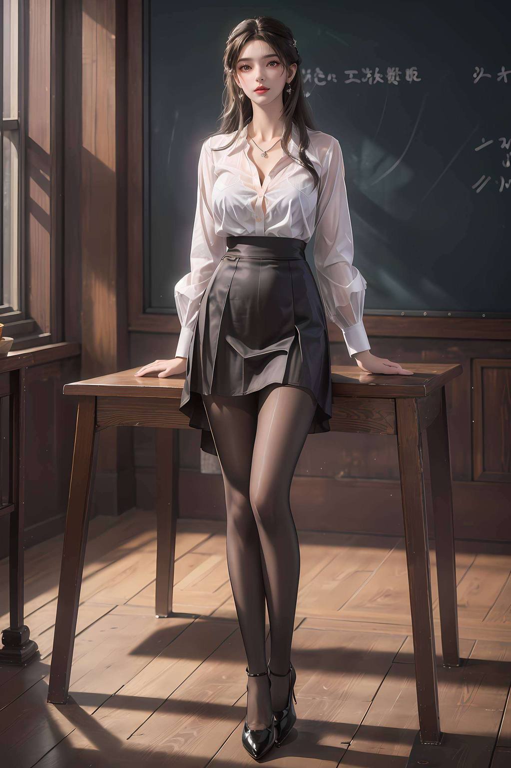 李慕婉壁纸无水印抢婚ai绘画角色体态素材免费下载