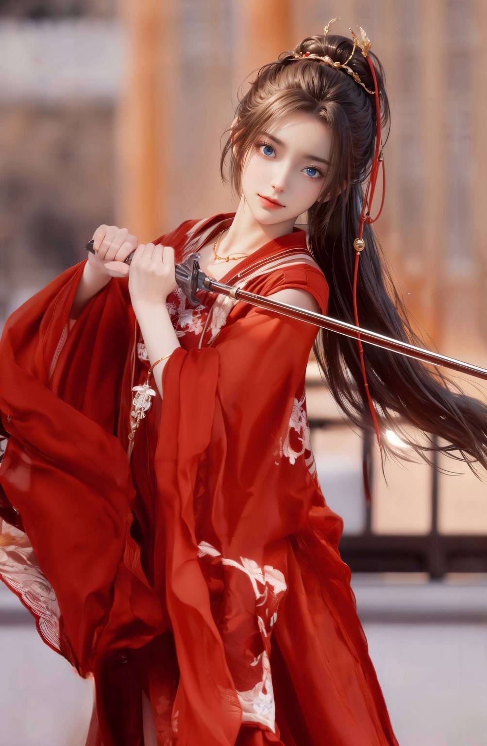 周小环紧身衣高清壁纸全屏ai绘画动作素材免费安卓桌面