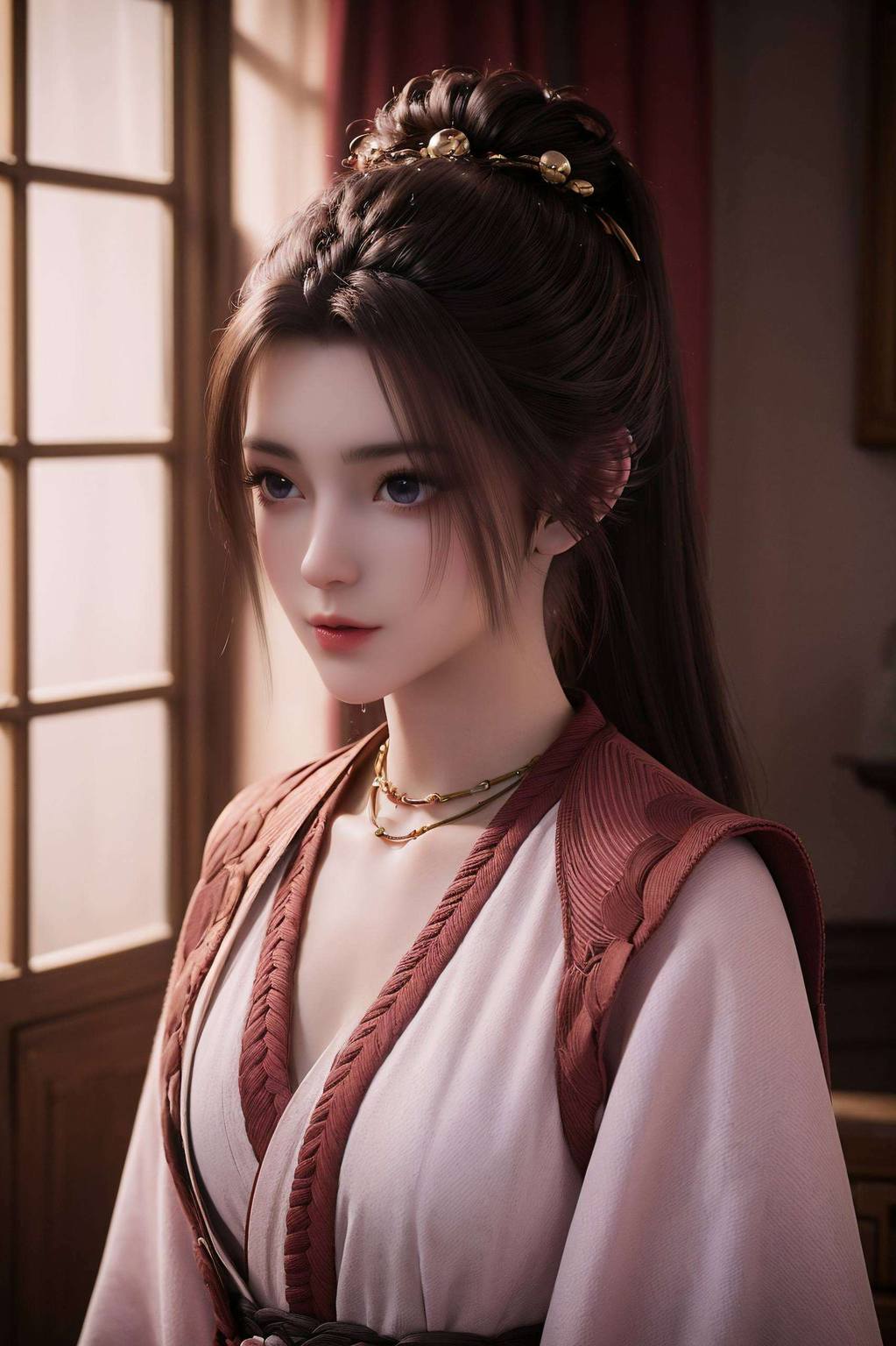 周小环紧身衣高清壁纸全屏ai绘画动作素材免费安卓桌面