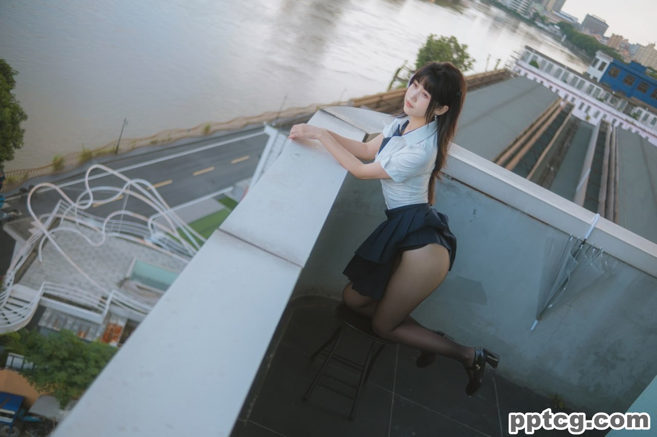不呆猫 JK  学妹 户外