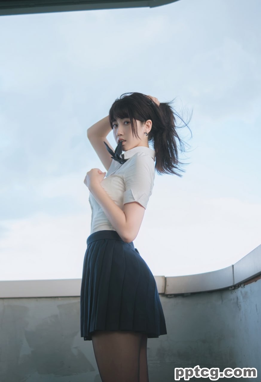 不呆猫 JK  学妹 户外