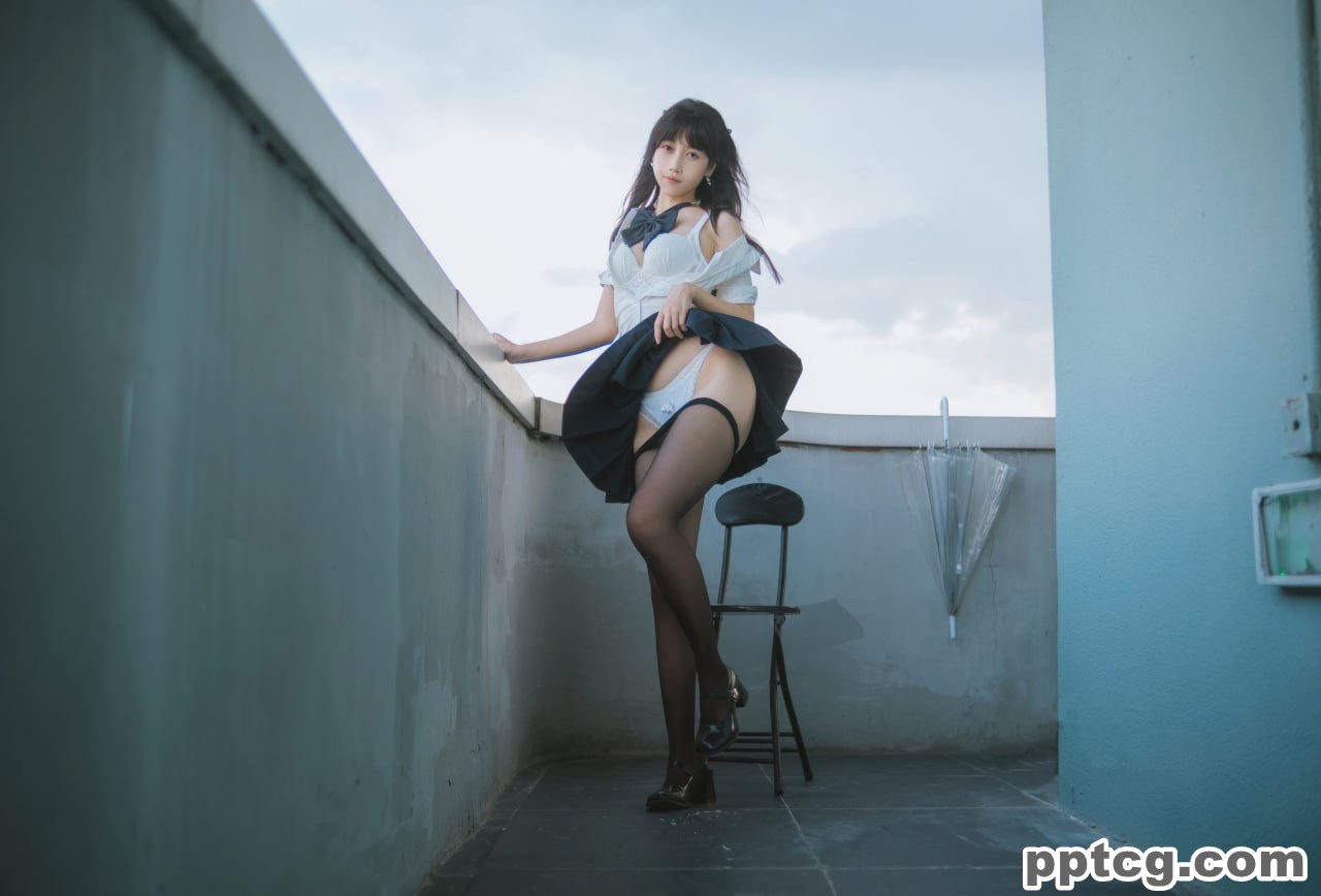 不呆猫 JK  学妹 户外