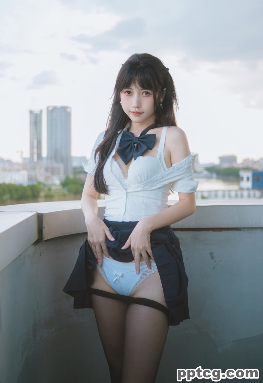 不呆猫 JK  学妹 户外