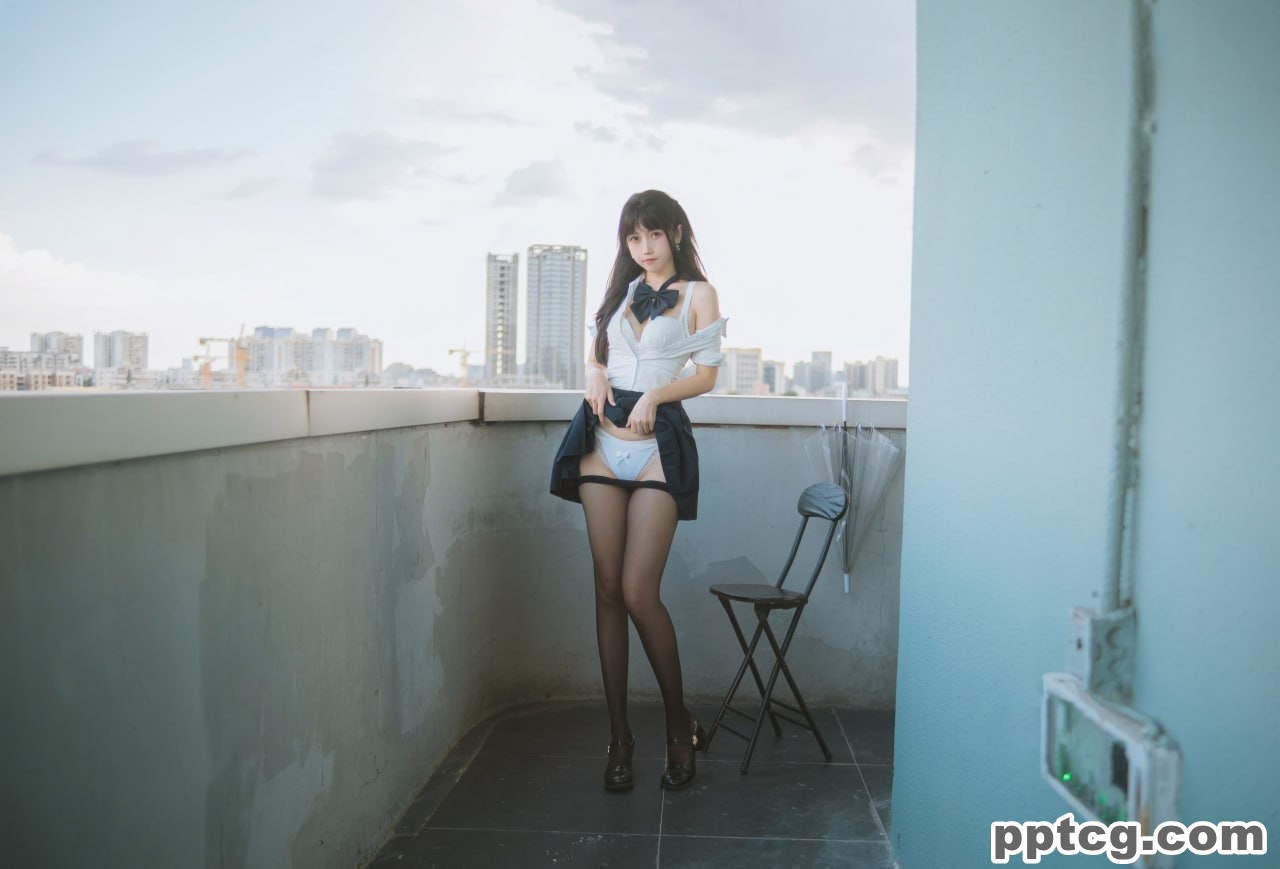不呆猫 JK  学妹 户外