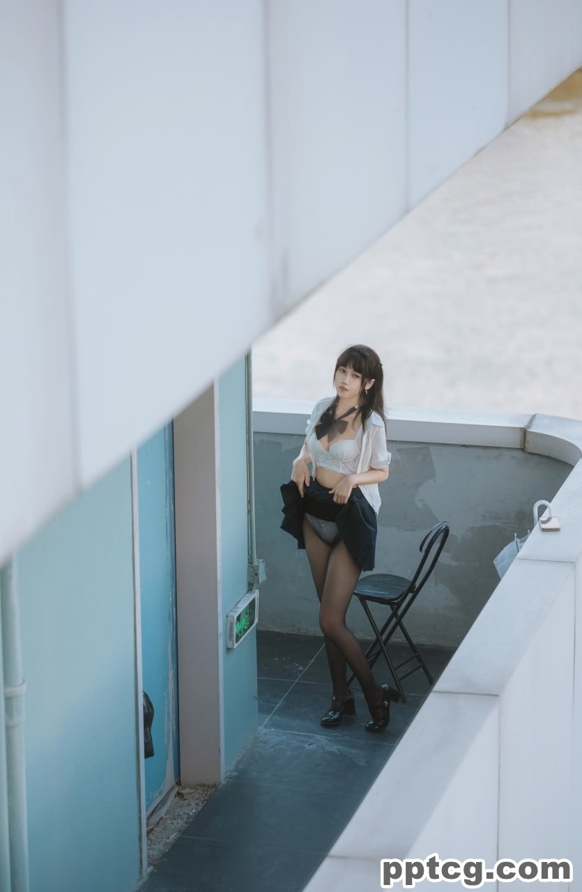 不呆猫 JK  学妹 户外