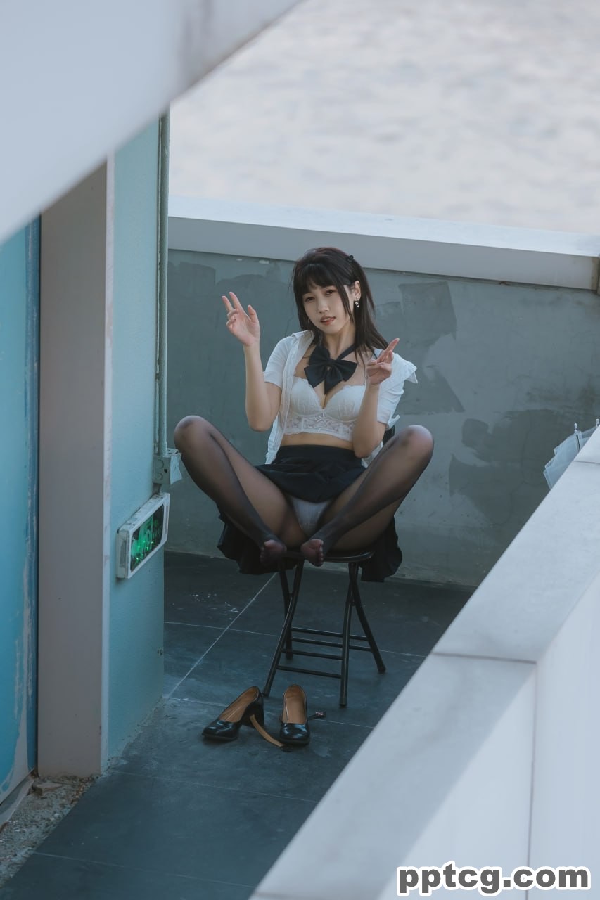 不呆猫 JK  学妹 户外