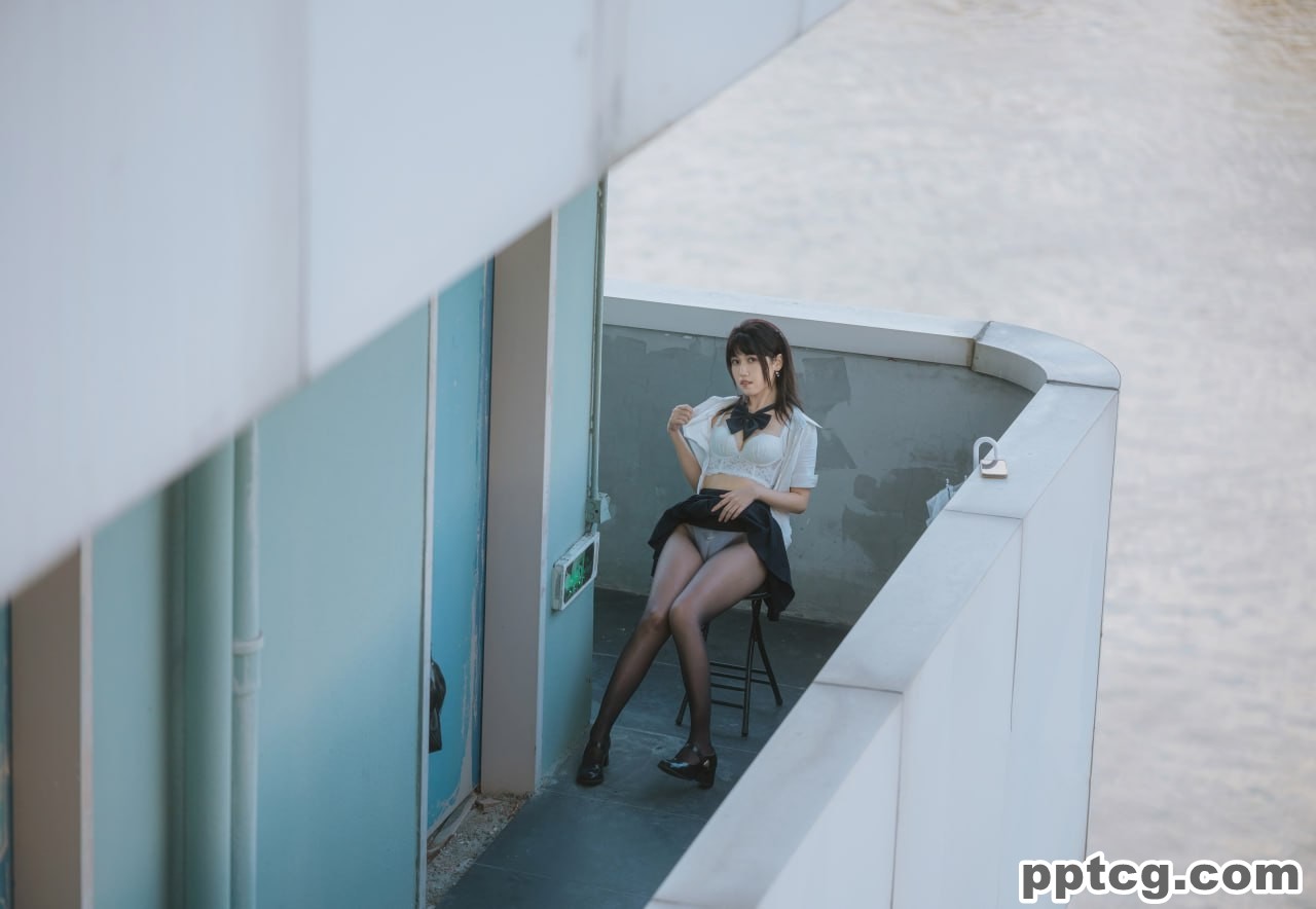 不呆猫 JK  学妹 户外