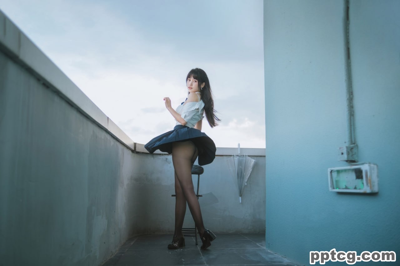 不呆猫 JK  学妹 户外