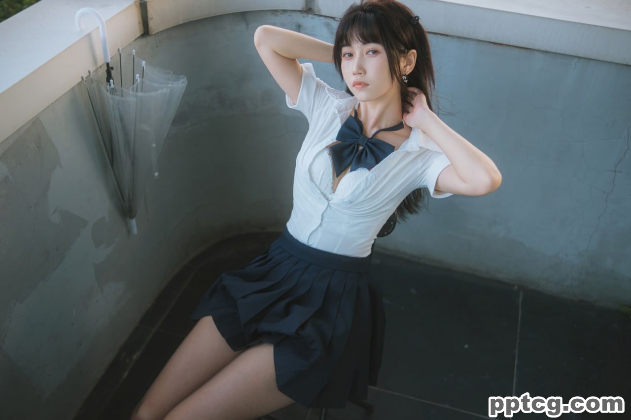 不呆猫 JK  学妹 户外