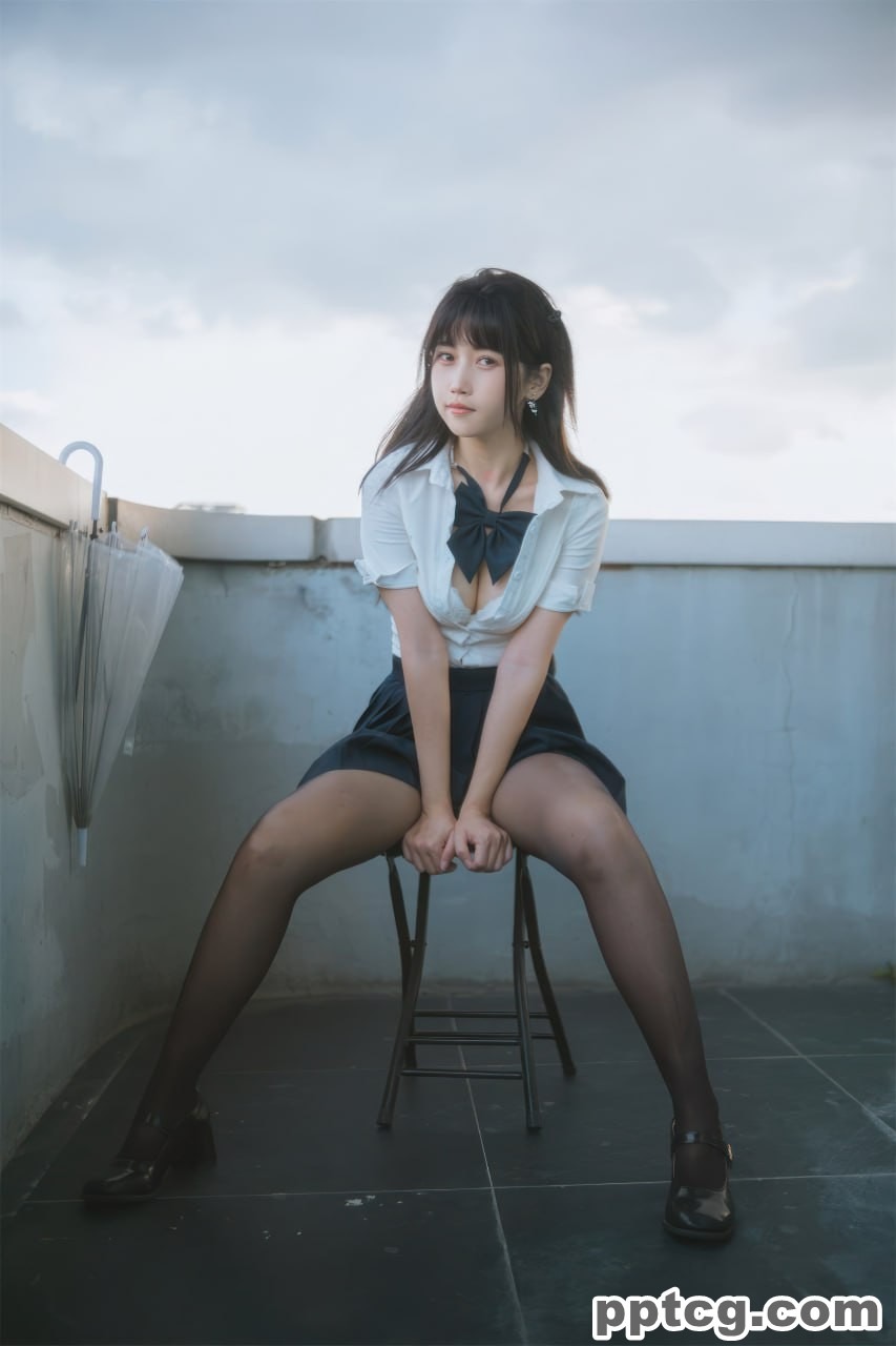 不呆猫 JK  学妹 户外