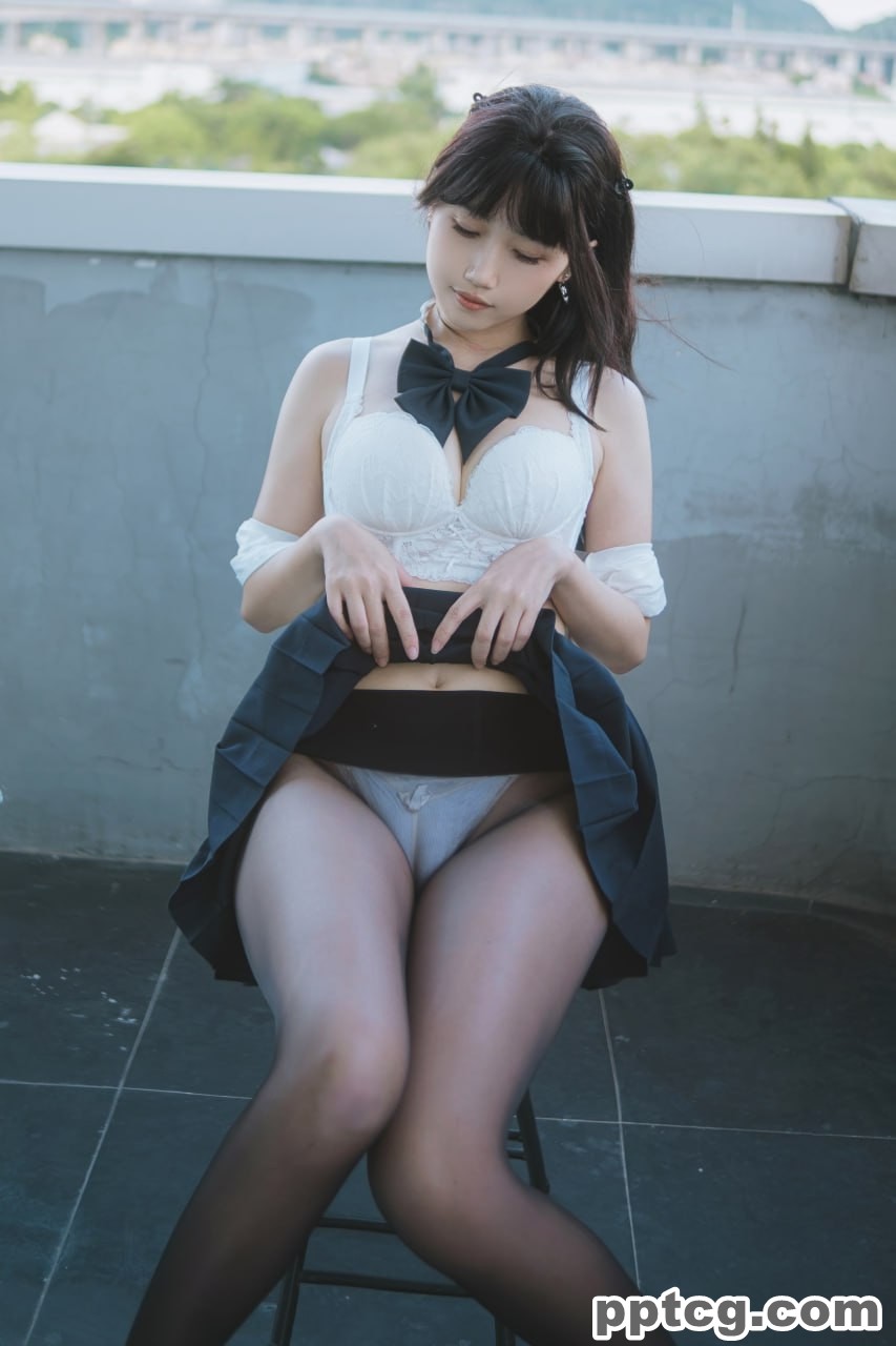不呆猫 JK  学妹 户外
