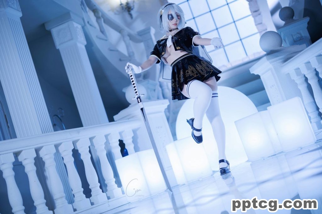 Cien 2B JK School Uniform  NieR  Automata