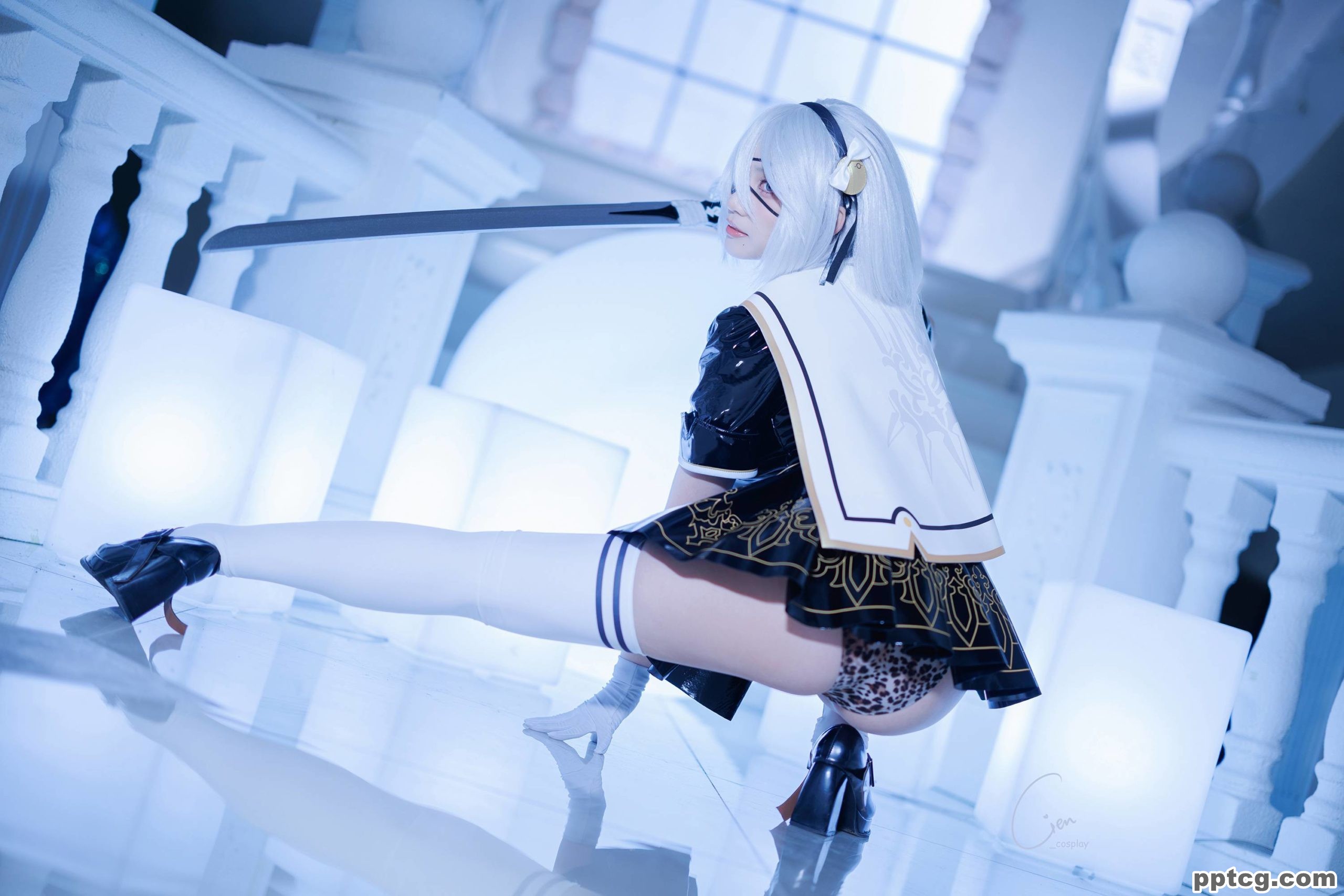 Cien 2B JK School Uniform  NieR  Automata
