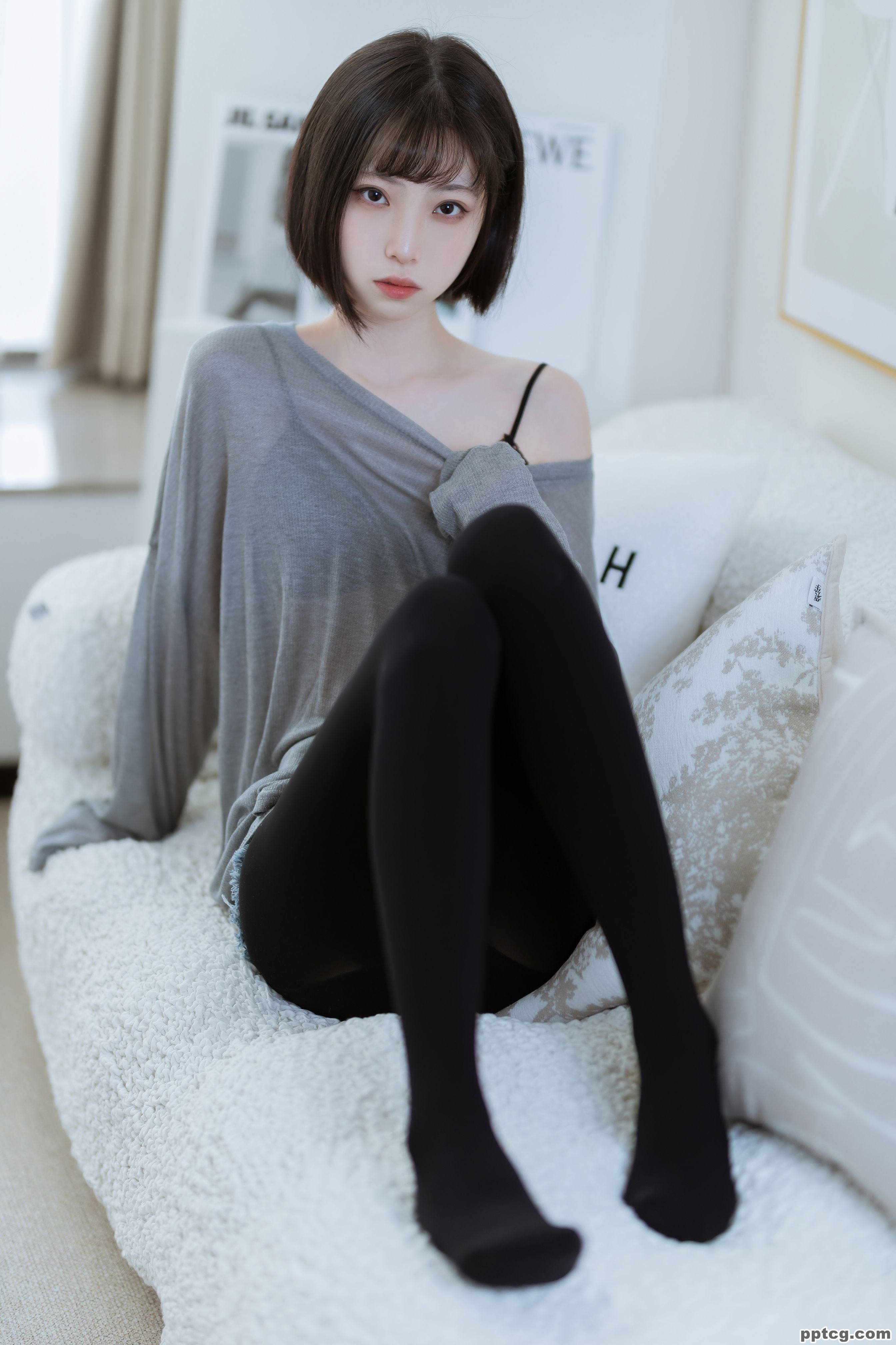 许岚LAN 半透毛衣